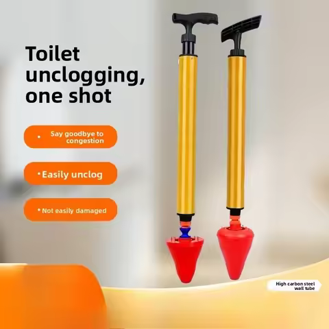 Unblock Toilet High Pressure One Shot Toilet Pipe Plunger Cleaner Silicone Quickly Home Toilet Sewer