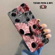 HP New Flower Case - Latest Tecno Pova 6 NFC Softcase - Tecno Pova 6 NFC Phone Case - Tecno Pova 6 N