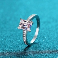 X-204 925 Silver Women's Ring, 2 Carat Moissanite (Including Certificate)