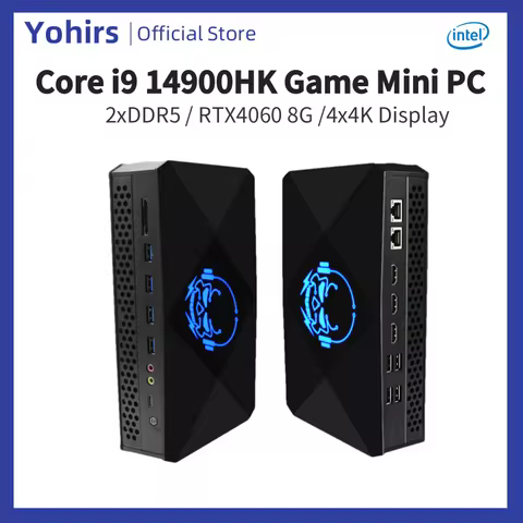 14th Intel Core i9 12900H 14900HX 12650HX Gaming Mini PC NVIDIA GeForce RTX 4060 8G GDDR6 2xDDR5 NVM