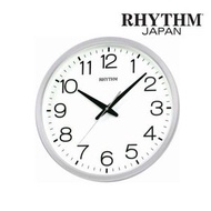 Rhythm. - 日本麗聲 CMG494NR03 簡約風格 白色掛鐘 大字清澈 靜音掛鐘 36cm