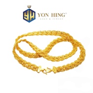 YON HING Beaded Necklace Gold 916 (31.05g)
