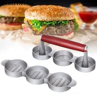 DomeDecor Mini Hamburger ép không dính 3 khe nhỏ Burger patties Báo Chí Ba thịt bò Burger Maker khuô