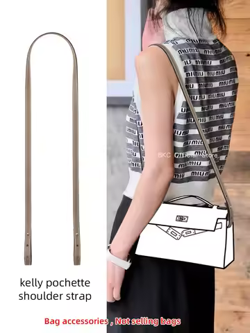 Handmade a leather shoulder strap for Hermes kelly pochette Bag strap Accessories swift Length Strap