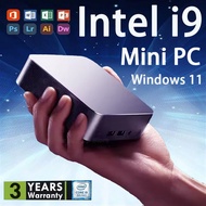 Portable Mini PC Gamer Intel Core i9 8950HK Windows 11 Mini Computer 16GB DDR4 512GB 1TB SSD 1000M E