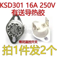 4.10 KSD301/302 Temperature Control Switch 250V 16A 40-200 Degree Overheating Protector Temperature Control Switch