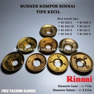 Burner Kompor Rinnai Kecil Original Type RI 522 E / C Free Packing