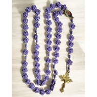 (N.19) Catholic Crystal Rosary / Rosari Christ Jesus Cross Necklace Religious Female Male Pendant Ch