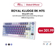 Royal Kludge RK M75  Tri-mode RGB Wired Bluetooth 2.4G 81 Key Wireless 3 Modes Hot-Swap