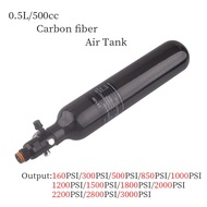 HPA Scuba 0.5L 300BAR 4500PSI Carbon Fiber Gas Cylinder Output 160 To 3000psi Regulator Air Tank Pai