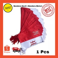 MERAH 1 Pcs  Small Red and White Flag - Motorcycle Flag Motorcycle Flag/ Small Red and White Flag/ u