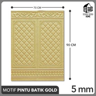 WALLPAPER FOAM MOTIF PINTU (PROMO COD) Wallfoam Dinding 3D Motif PINTU JATI 70X90CM Wallpaper Dinding 3D Motif Pintu Batik / Wallpaper Motif Pintu Kayu Jati / Wallpaper 3D Foam Motif Pintu / Wallpaper Foam 3D Timbul / Stiker Tembok Dinding