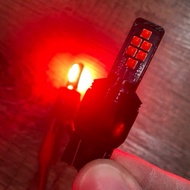 2pc 12 Biji LED T20 T10 Bulb LED Red T20 Merah Lampu Albino T20 Double Pin Lampu Brake Kelisa Civic 