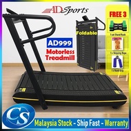 CS Mall : ADSports AD999 [3 years warranty] Non Power Motorless Manual Running Treadmill Fitness Equ