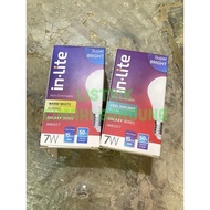 INLITE led bulb 7 Watt | LED bulb | E27 (White or Yellow)