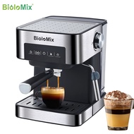Biolomix เครื่องชงกาแฟเอสเปรสโซ่ แบบอิตาลี 20 บาร์ พร้อมไม้กายสิทธิ์ตีฟองนม สําหรับเอสเปรสโซ่ คาปูชิโน่ ลาเต้ และมอคค่า