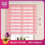 SKplus Modern Home Indoor 150cm Window Zebra Curtain Screen Roller Blind Bidai Zebra (150cm x 180cm) ????? ????? - Fulfilled by SKplus