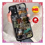 Pure Case Hp REALME C31 Casing REALME C31 New Motif BANDAESTHE03 Latest Best Selling Casing Hardcase