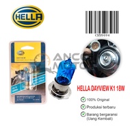 Hella DayView Blue Glass H6 Foot 1 Bulb M5 Halogen Bulb 18W