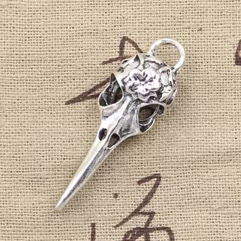 5pcs Charms Skeleton Bird Dagger 41x12mm Antique Making Pendant fit,Vintage Tibetan Bronze Silver co