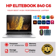 Hp Elitebook 840 G6 / Intel i7-8TH Generation / 16GB RAM / 256GB SSD / 14" Display / Windows 11 Pro