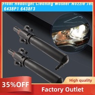 2Pcs Front Headlight Cleaning Washer Nozzle 6438P1 6438F3 for  307 207 607  C4 C5 Headlamp Wiper Jet