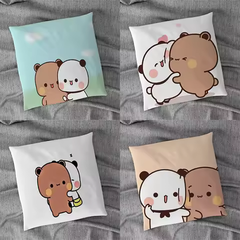 Cute Bubu Dudu Pattern Pillowcase Interior Decoration Office Living Room Home Pillowcase