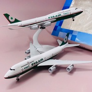 Model Airplane "BOEING 747 EVA AIR" High Quality Alloy Water Powder Coated Beautiful Gloss 1:400 SCA
