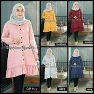 Blouse Rempel Tunic Tunic Tops Women's Long Tunic Tunic Muslimah