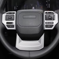 For Toyota Land Cruiser 250 Prado LC250 2024 2025 ABS Carbon Fiber Steering Wheel control Switch Cov