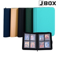 4 Pocket Toploader Binder 112 Capacity / Zipper Album TCG Cards Pokemon One Piece (JBox)