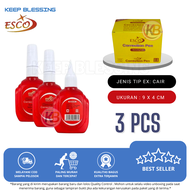 Promo 3 Pcs / Tip ex Cair / Correction Pen Esco / Fluid Correction Pen / Keep Blessing