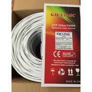 Thùng / Cuộn dây mạng cat6 Lblink cuộn 8 lõi 305m