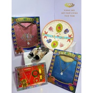 Ao Dai Combo, Ba Ba Presents to Grandma Premium (votive Gold)