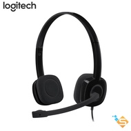 Tai Nghe Đa Phương Tiện Kèm Mic Logitech H151 1 Jack 3.5mm Nút Điều Khiển Trên Dây - Bảo Hành Chính