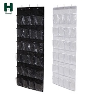 Homyl 24 Grid Shoe Holder Bag Organiser Over Door Hanging Shelf Rack Storage Bag
