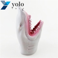 YOLO Shark Hand Puppet Tell Story Prop Children Role Playing Toy Finger Dolls Parents Storytelling Props Hand Toy Fingers Puppets
