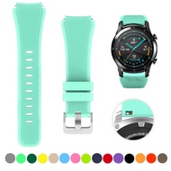 Zenia Dây đeo đồng hồ Dây đeo silicon cổ điển 22mm Dây đeo đồng hồ Dây đeo cổ tay cho Huawei Watch G