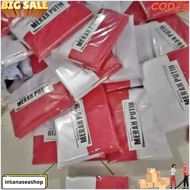 MERAH 1 Dozen Small Red and White Flags 80X50 Cm Indonesian Flags Very Pole Flags