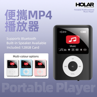 128GB藍牙版MP3 音樂隨身聽 FM 錄音筆 MP4播放器-黑色