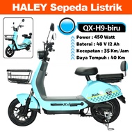 Sepeda Listrik haley Electric Bike motor listrik dewasa harga termurah e bike 48V12A sepedah listrik anak perempuan SH-H6 original