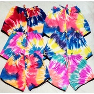 Tie dye short alangan size 9-13 yrs old (6pcs.)