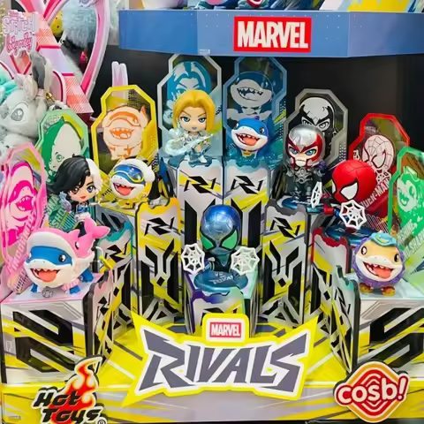 Hot Toys Rivals Blind Box Official Cosbi Collection Mini Figures Spider Man Luna Jeff The Land Shark