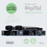 Clean Audio D2D DUAL CHANNELS ไมโครโฟนไร้สาย DIGITAL WIRELESS MICROPHONE ( ไมค์คู่ )