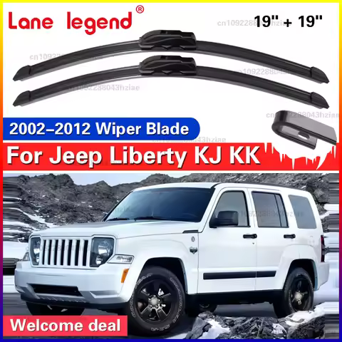 2pcs For Jeep Liberty KJ KK 2002 - 2012 Front Wiper Blades Cutter Windshield Windscreen J Hook Car A
