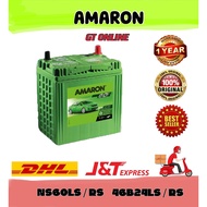 [ 46B24L | 46B24R | NS60 | NS60S | NS60L | NS60R | B24R | B24L ] Amaron Go | Car Battery Bateri Kereta | Proton Honda