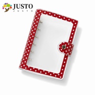 JUSTOMY A7 Binder Cover,  PVC Polka Dot  Binder, INS Polka Dot A7 Kpop Photocard Album Cover Kpop Ph