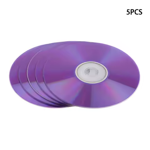 5-Count Grade A X8 8.5 GB Blank DVD+R DL Disc D9 with Fruit-themed Print, Ideal for Burning