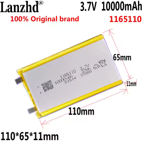 1-10PCS 3.7V Li Polymer Battery 10000mAh Soft package battery Cell For Power Bank Bluetooth Speakers