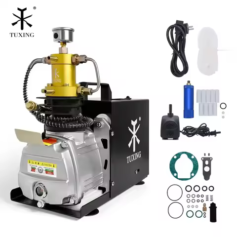 TUXING 4500Psi PCP Air Compressor Electric 300Bar High Pressure Air Compressor for PCP Rifle Scuba D
